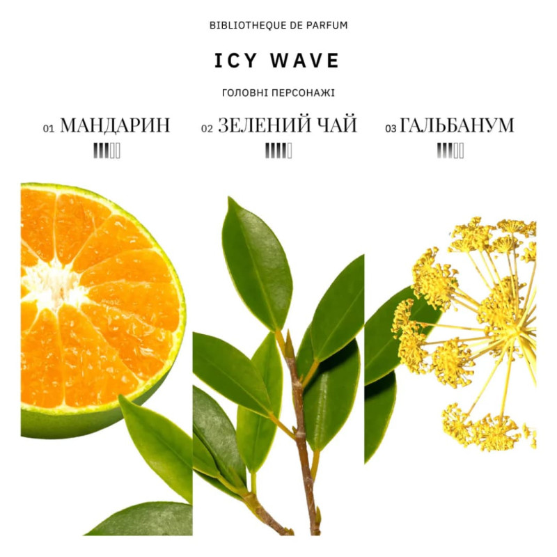 BIBLIOTHEQUE Парфумована вода Icy wave 100 мл