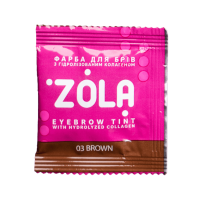 ZOLA Фарба для брів з колагеном Eyebrow Tint With Collagen 03 Brown 5 мл