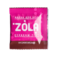 ZOLA Фарба для брів з колагеном Eyebrow Tint With Collagen 04 Dark Brown 5 мл