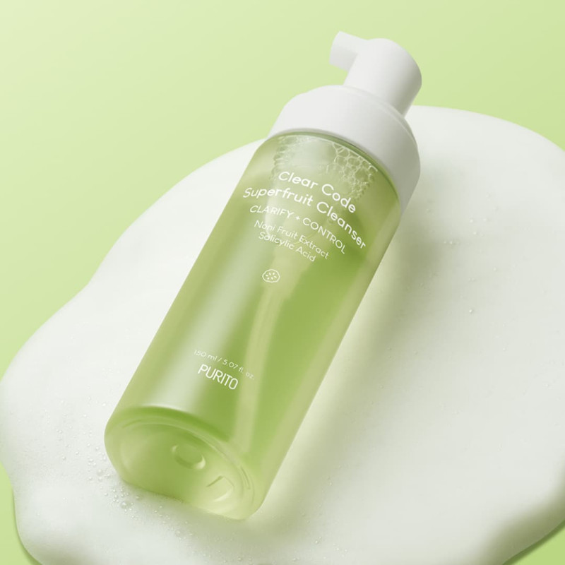 PURITO Пінка для глибокого очищення шкіри SEOUL Clear Code Superfruit Cleanser 150 мл