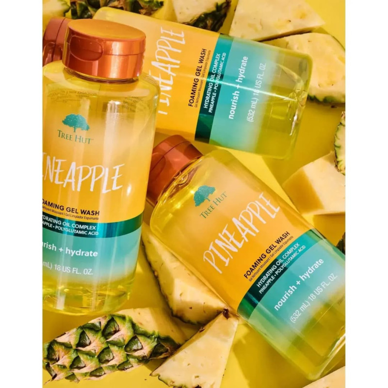 Tree Hut Гель для душу Pineapple Foaming Gel Wash 532 мл