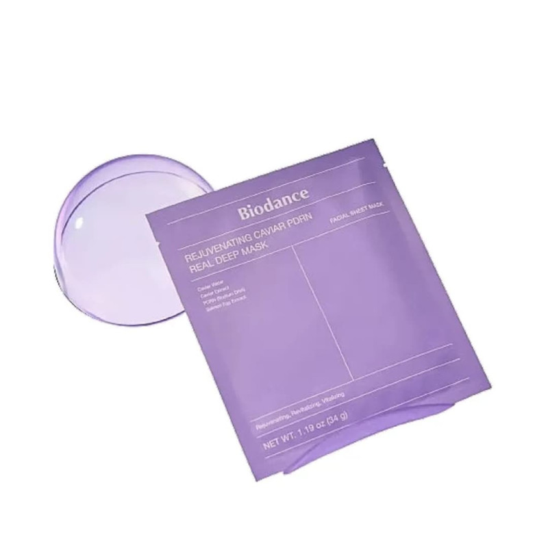 Biodance Гідрогелева маска з ікрою Rejuvenating Caviar PDRN Real Deep Mask 34 г