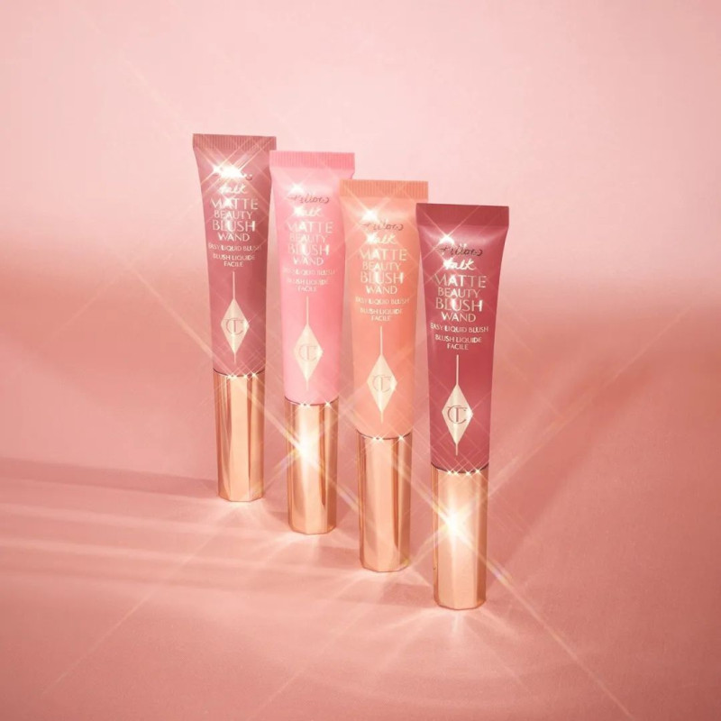 Матові кремові рум'яна Matte Beauty Blush Wand Charlotte Tilbury, Pillow Talk Pink Pop, 12 ml