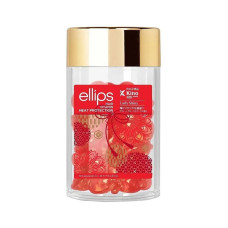 Ellips Вітаміни для волосся м'якість сакури, Hair Vitamin Heat Protection 50 шт x 1 мл червоні