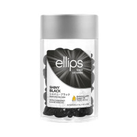 Ellips Вітаміни для волосся Нічне сяйво з олією кукуї та алое вера, Shiny Black 50 штx1 мл, чорні