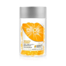 Ellips Вітаміни для волосся Розкішне сяйво з олією Алое Вера, Hair Vitamin Smooth & Shiny With Aloe Vera Oil 50 штx1 мл, жовті
