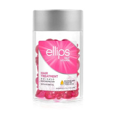Ellips Вітаміни для волосся Терапія з олією жожоба,Hair Vitamin Hair Treatment "Hair Therapy" with jojoba oil,  50 штx1 мл, рожеві