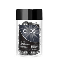 Ellips Вітаміни для волосся Шовкова ніч із про-кератиновим комплексом,  Silky Black With Pro-Keratin Complex 50 штx1 мл, чорні