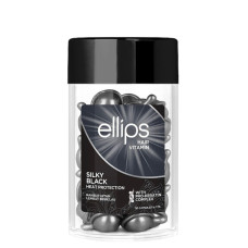 Ellips Вітаміни для волосся Шовкова ніч із про-кератиновим комплексом,  Silky Black With Pro-Keratin Complex 50 штx1 мл, чорні