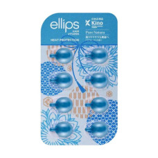 Ellips Вітаміни для волосся Сила Лотоса, Hair Vitamin Heat Protection 8 шт, сині