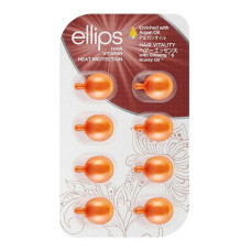 Ellips Вітаміни для волосся Здоров’я волосся з женьшенем та медом, Hair Vitamin Hair Vitality With Ginseng & Honey Oil 8 шт, помаранчеві