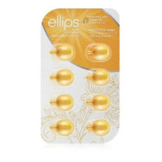 Ellips Вітаміни для волосся Розкішне сяйво з олією алое вера , Hair Vitamin Smooth & Shiny With Aloe Vera Oil 8 шт, жовті