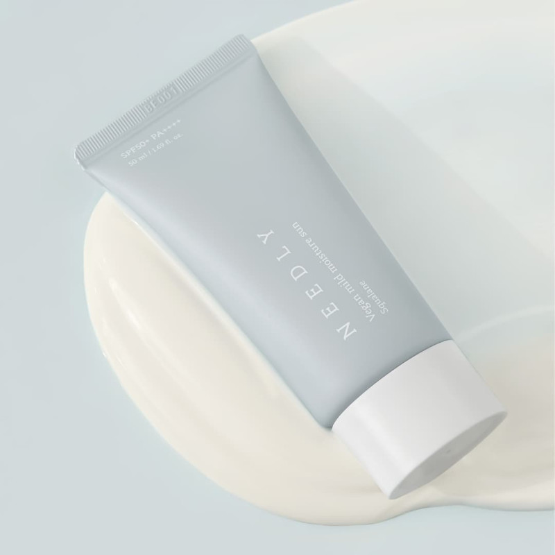 Needly Зволожуючий сонцезахисний крем з рослинним скваланом Vegan Mild Moisture Sun SPF 50+ PA++++ 50 мл