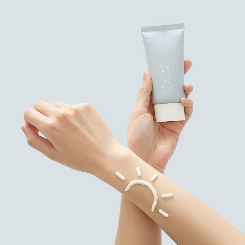 Needly Зволожуючий сонцезахисний крем з рослинним скваланом Vegan Mild Moisture Sun SPF 50+ PA++++ 50 мл