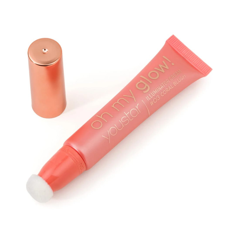 youstar Кремові рум'яна oh my glow ILLUMINATOR CREAM CORAL BLUSH 03