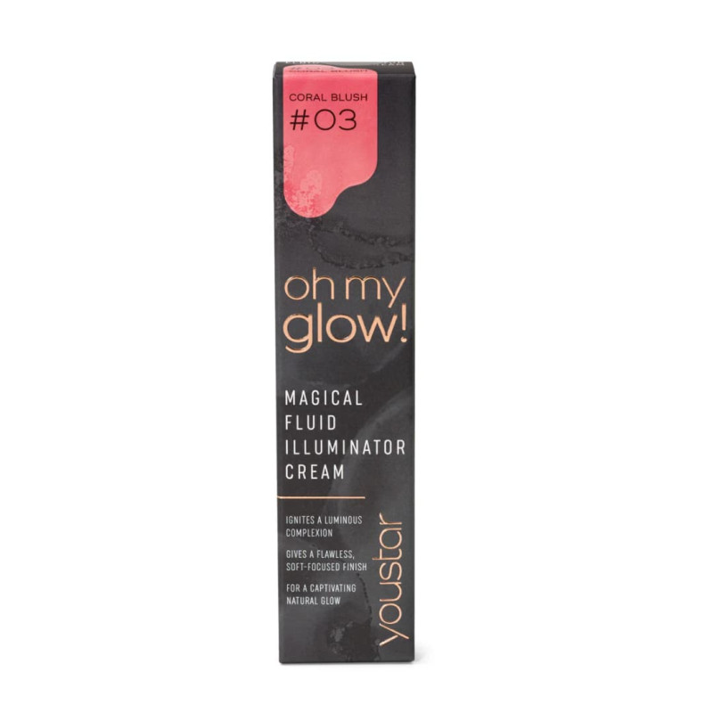youstar Кремові рум'яна oh my glow ILLUMINATOR CREAM CORAL BLUSH 03