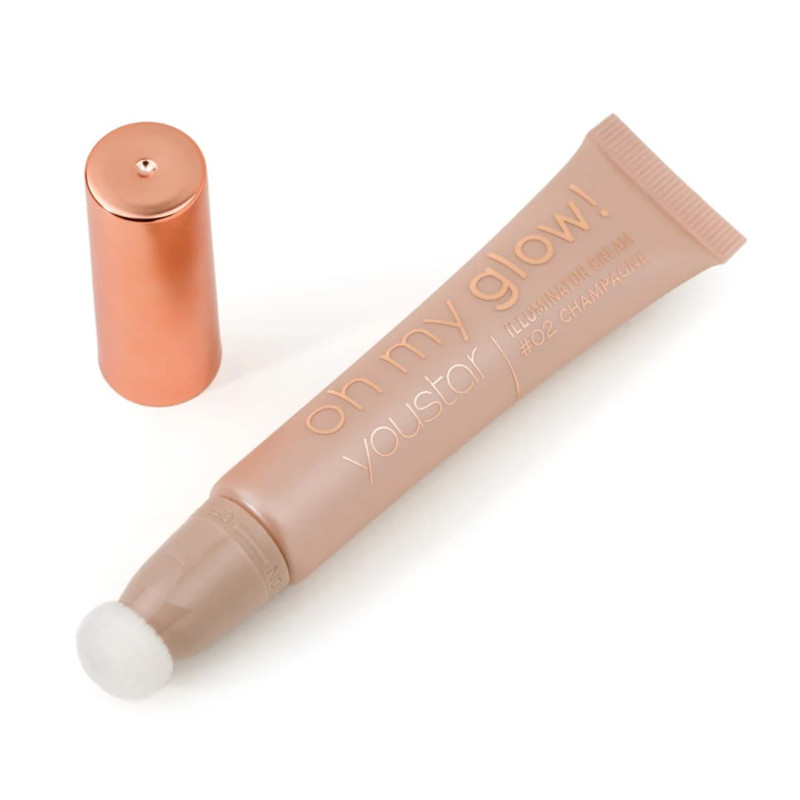 youstar Кремовий хайлайтер oh my glow! ILLUMINATOR CREAM - 02 CHAMPAGNE