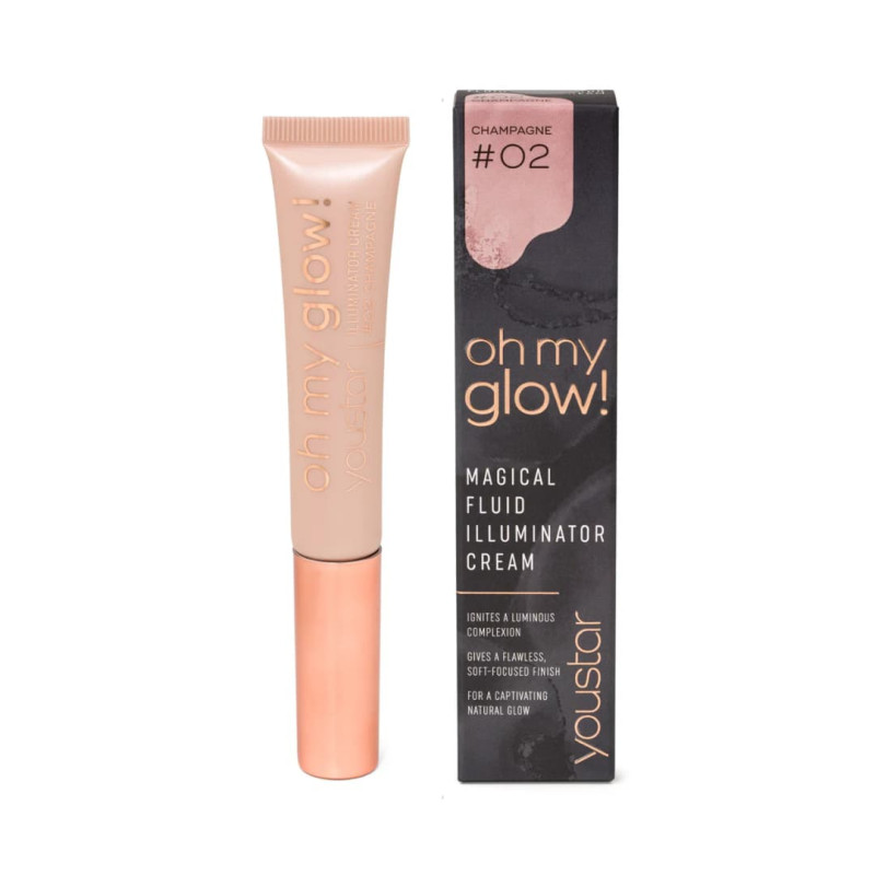 youstar Кремовий хайлайтер oh my glow! ILLUMINATOR CREAM - 02 CHAMPAGNE