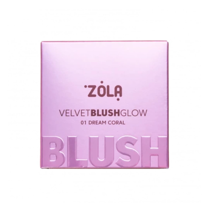 ZOLA Рум'яна кораловий сон Velvet Blush Glow 01 Dream Coral