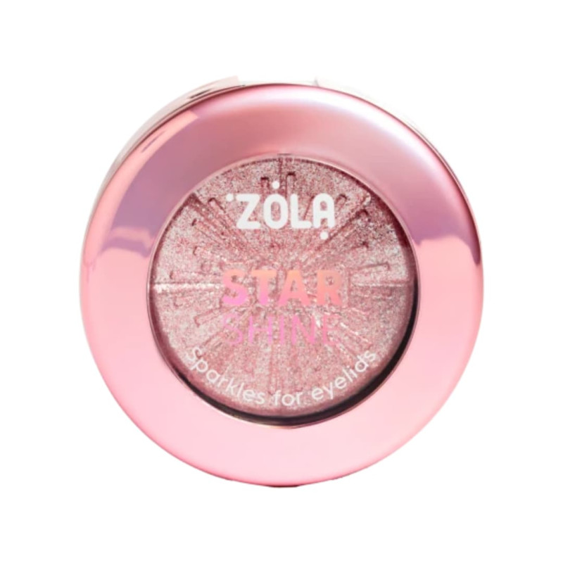 ZOLA Блискітки для повік Star Shine Sparkle SILVER PINK