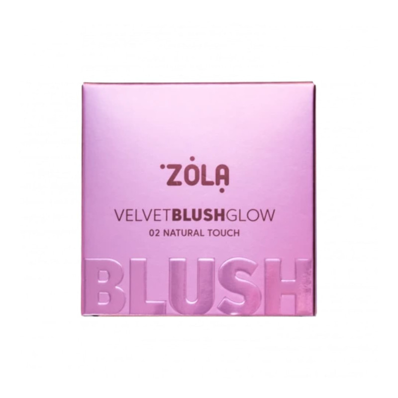 ZOLA Рум'яна природний дотик Velvet Blush Glow 02 Natural Touch