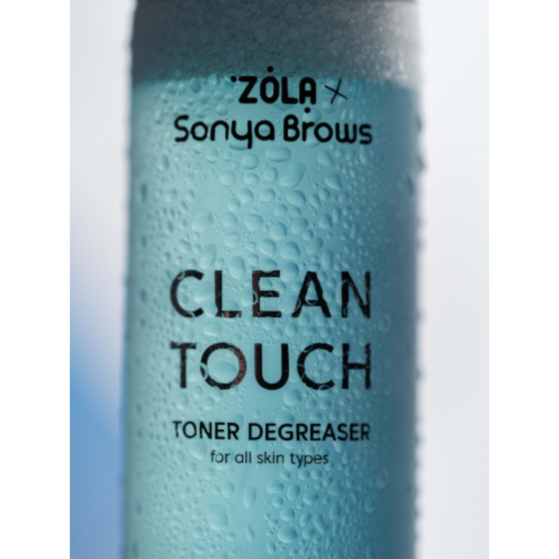 Тонер-знежирювач для брів та вій ZOLA x Sonya Brows Clean Touch 150 мл